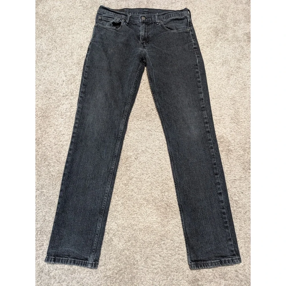 Levi's Jeans Mens 32x32‎ Black 511 Slim Fit Faded Charcoal Stretch Denim Casual